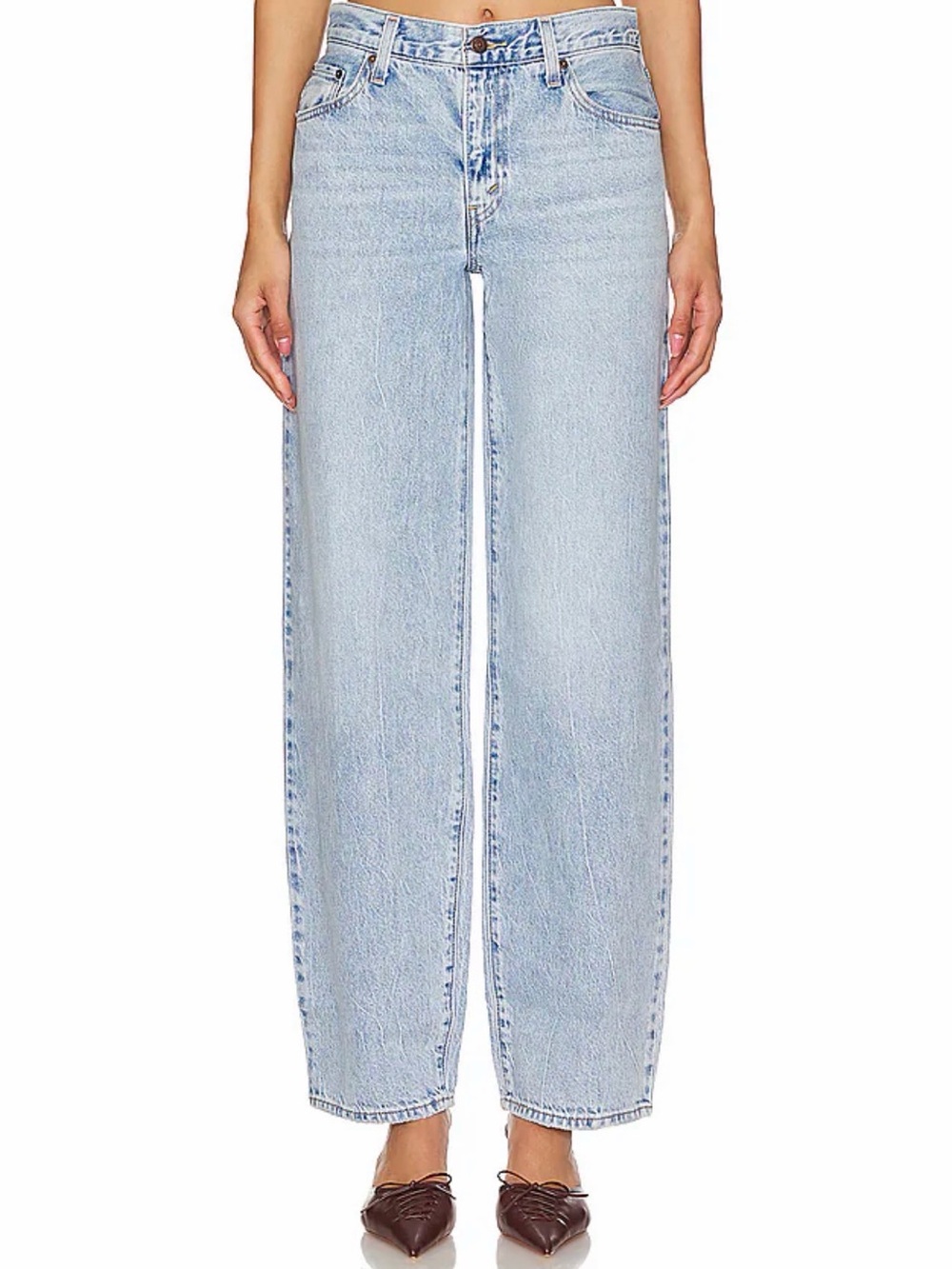Levi's Light Blue Baggy Dad Straight Leg Jeans